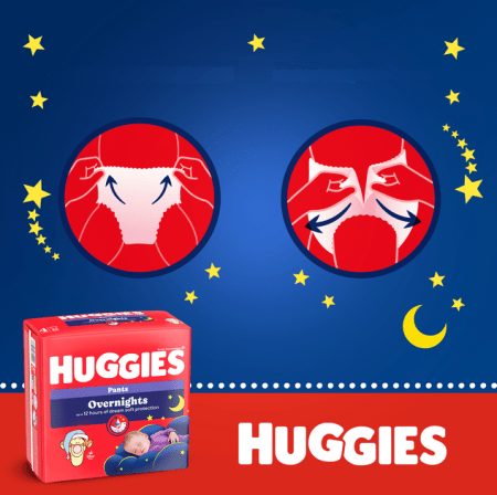 HUGGIES sauskelnės-kelnaitės Overnight, 6 dydis, 15-25 kg, 22 vnt, 2661903 