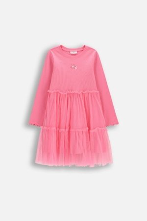 COCCODRILLO suknelė ilgomis rankovėmis, rožinės, 