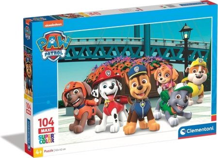 CLEMENTONI dėlionė Maxi Paw Patrol, 104 det., 23755 