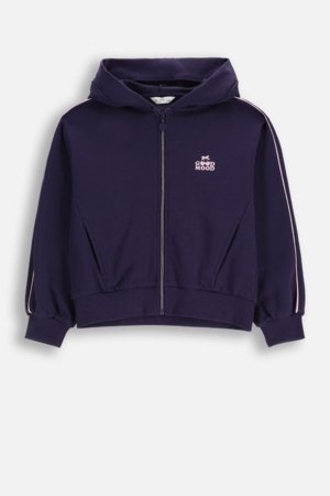 COCCODRILLO susegamas džemperis su gobtuvu, tamsiai mėlynas, cm 