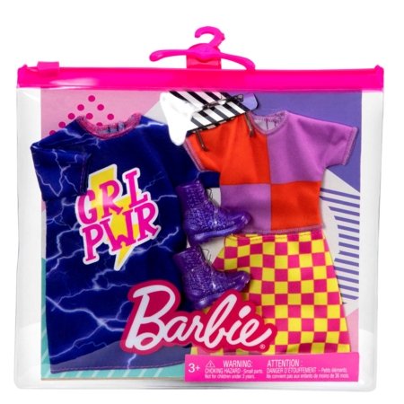 BARBIE 2 rūbų komplektų rinkinys asort, FYW82 