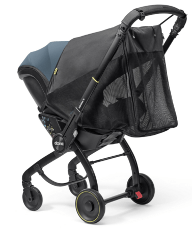 DOONA tinklelis nuo uodų ir saulės vežimėliui X 360, Black, SP324-99-001-099 