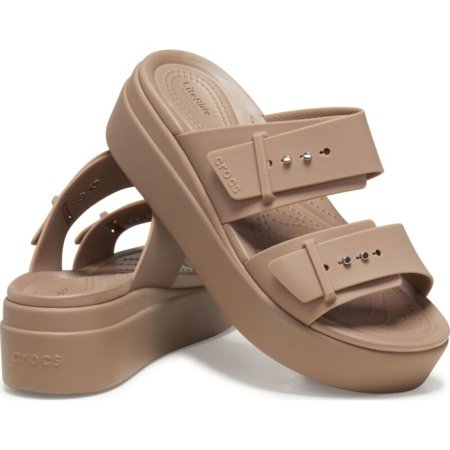 CROCS basutės BROOKLYN BUCKLE LOW, smėlio spalvos, 207431-2Q9, 42,5 dydis 
