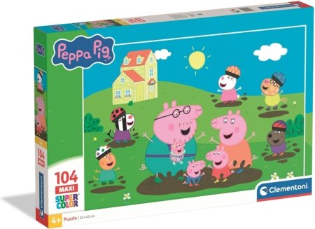 CLEMENTONI dėlionė Maxi Peppa Pig, 104 det., 25017 