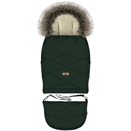 MILLI reguliuojamas vokelis į vežimėlį GROWUP, Bottle green, MIL1110162 