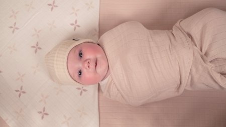LODGER vystyklas-kokonas SWADDLE ME, Bundler Solid, 0-4 mėn., Powder, BN 023 
