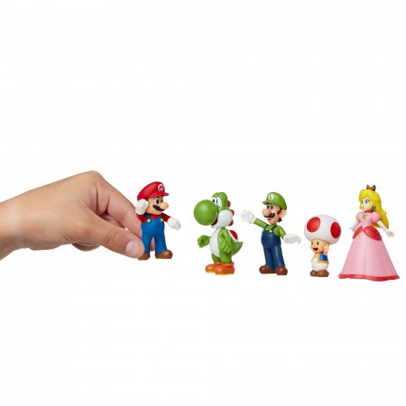 NINTENDO 5" Super Mario figūrėlių rinkinys, 5 vnt., 400904 400904