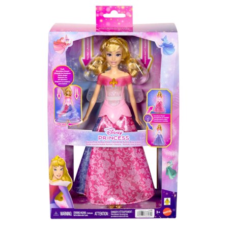DISNEY PRINCESS lėlė Aurora su spalvos keitimo funkcija, JLK24 