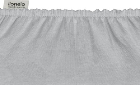 LIONELO paklodės su guma BAMBOO SHEET, 118x60 cm., 2 vnt., White/Grey 