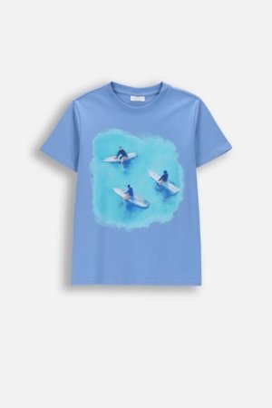 COCCODRILLO marškinėliai trumpomis rankovėmis, mėlyni, WC6143214VBB-014-158, 158 dydis 