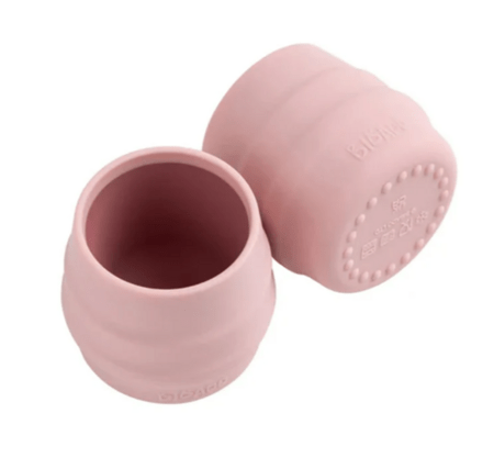 BIBADO silikoniniai puodeliai 2vnt., blush, BIB213 