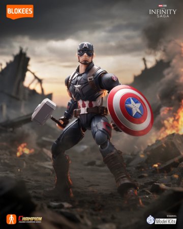 Blokees transformeris  Marvel Heros - Champion Class Captain America, 81115 