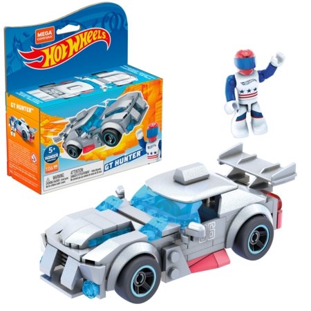 MEGA CONSTRUX HOT WHEELS konstruktorius lenktynininkas asort., GVM28 GVM28
