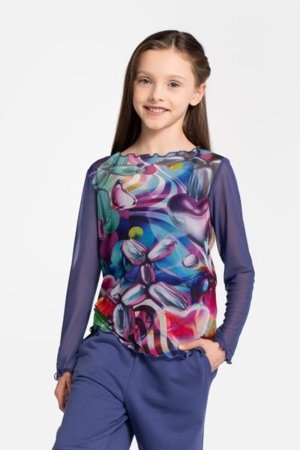 COCCODRILLO marškinėliai ilgomis rankovėmis COSMIC GIRL JUNIOR, spalvoti, WC5143101CGJ-022-164, 164 cm 