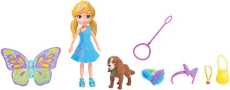 POLLY POCKET Lėlytė su rūbeliais ir aksesuarais, GDM15 GDM15
