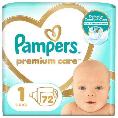 PAMPERS Sauskelnės Premium Care 1 dydis, 72 vnt., 81784163 
