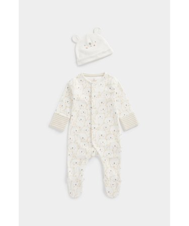 MOTHERCARE šliaužtinukas ilgomis rankovėmis ir kepurė, EB652 623750