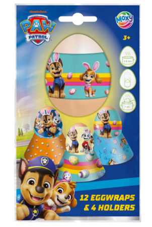 MOXY PAW PATROL 12 Egg wraps and 4 egg holders, 160017 