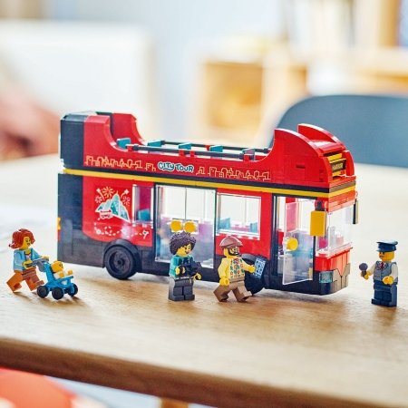 60407 LEGO® City Great Vehicles Raudonas dviaukštis apžvalgos autobusas 