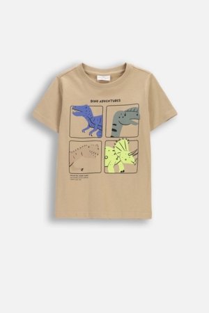 COCCODRILLO marškinėliai trumpomis rankovėmis, smėlio spalvos, cm 