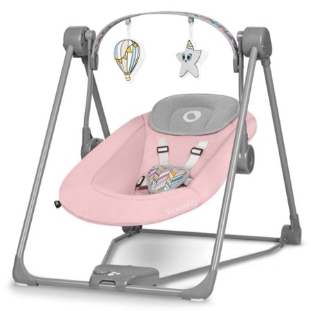 LIONELO gultukas-sūpynės LO-OTTO, Pink baby 