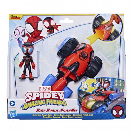 SPIDERMAN transporto priemonė Glow Tech, asort., F42525L0 F42525L0