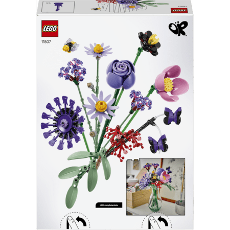 11507 LEGO® Botanicals ir LEGO® Editions Olivijos Rodrigo gėlių puokštė 