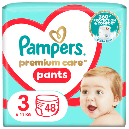 PAMPERS sauskelnės-kelnaitės, Premium, dydis 3, 48 vnt, 81750547 81750547