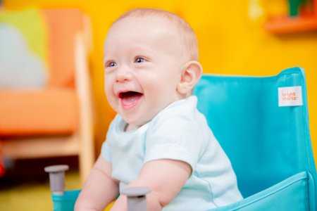 BRIGHT STARTS maitinimo kėdutė - busteris POP 'N SIT, TEAL, 17200 