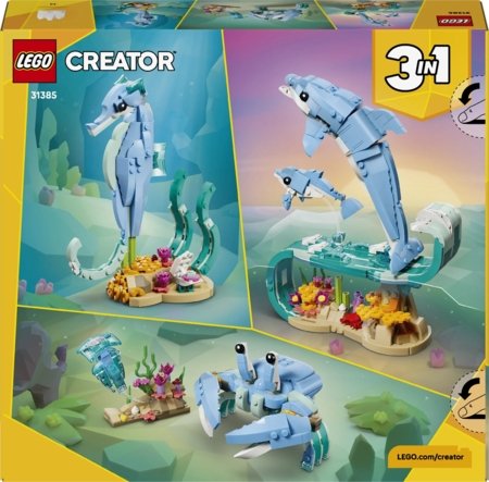 31385 LEGO® Creator Jūrų gyvūnai: gražūs delfinai 