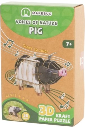 MAKEBUG 3D popierinė dėlionė Paršiukas, MB-D-0011 