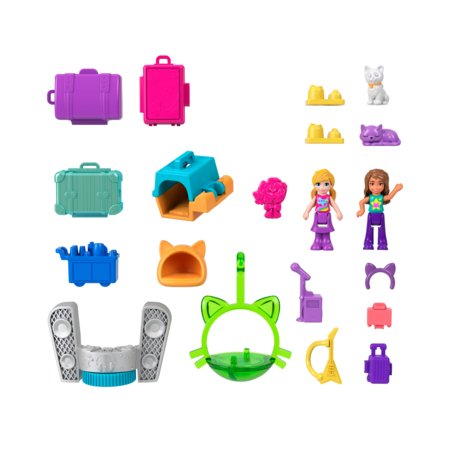 POLLY POCKET katinėlio lėktuvo žaidimų rinkinys, HWP19 