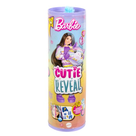 BARBIE Cutie Reveal zebriukės rinkinys, spalvotų sapnų serija, HRK39 