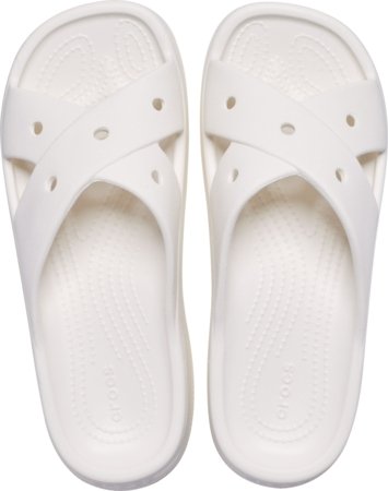 CROCS šlepetės, kreminės, 210840-0WV, 39,5 dydis 