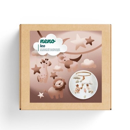 NENO karuselė lovytei su tvirtinimo rankena LEO, NEN-BAB-ZB004 