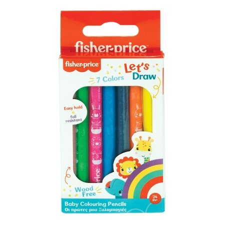 FISHER PRICE spalvoti pieštukai 7vnt., 321-00001 