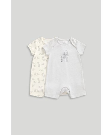MOTHERCARE šliaužtinukas trumpomis rankovėmis 2 vnt., LK134 80 