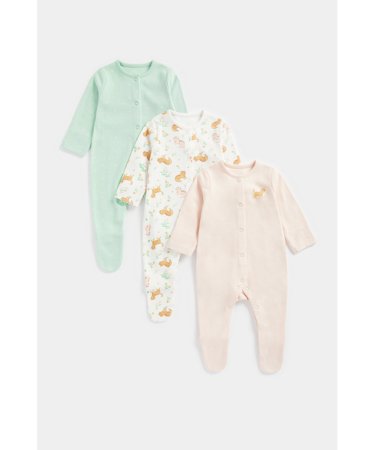 MOTHERCARE šliaužtinukas ilgomis rankovėmis 3 vnt., FC099 639944