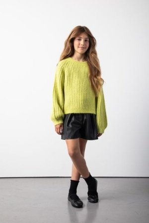 COCCODRILLO megztinis CRAFT PUNK GIRL JUNIOR, žalias, ZC5172101CGJ-030-134, 134 cm 