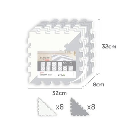 SUNTA trikampių dėlionės kilimėlis Mix and Match, 1018B3-C 