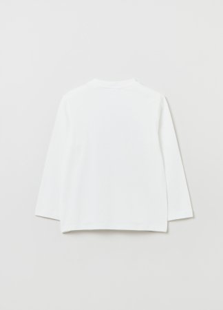 OVS BOY3-10Y T-SHIRT L/S 2M 8-9 WHITE 001834348 