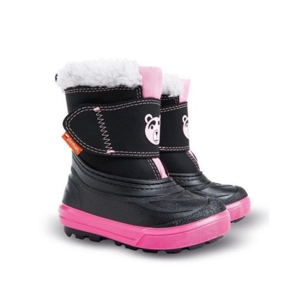 DEMAR žieminiai sniego batai BEAR, juodi/rožiniai, 1507, 22-23 1507 28-29
