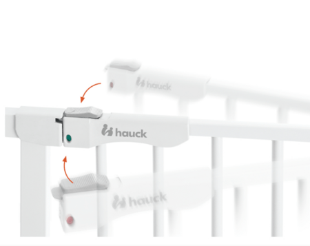 HAUCK apsauginiai varteliai CLEAR STEP AUTOCLOSE 2 SET +21 cm., White, 597507 