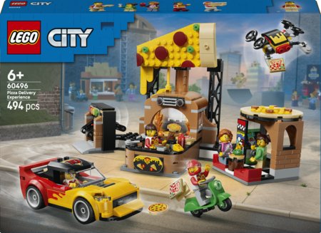 60496 LEGO® City Picų pristatymo įspūdžiai su transporto priemonėmis 