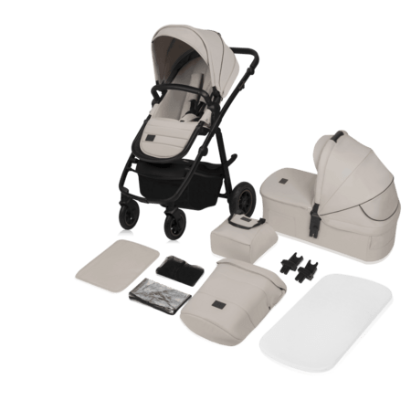 LIONELO universalus vežimėlis AMBER PLUS 2in1, Beige sand, LO-AMBER PLUS 