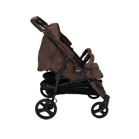 BABYTROLD sportinis vežimėlis dvyniams OS2, Chocolate, 13-82BRO 