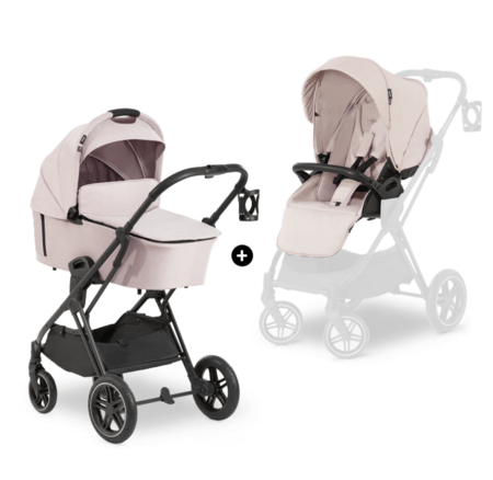 HAUCK universalus vežimėlis 2in1 VISION X SET, Black/Melange beige, 165249 