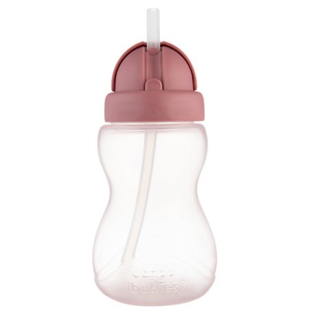 CANPOL BABIES gertuvė su šiaudeliu, 12 mėn.+, 270 ml., Pink, 56/109_pin2 