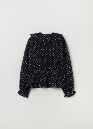 OVS GIRL3-10Y BLOUSE L/S 2M 4-5 BLACK 001914871 
