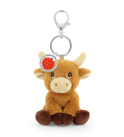 KEEL TOYS KEELECO pliušinis pakabukas Karvė, 12cm, BC4442 